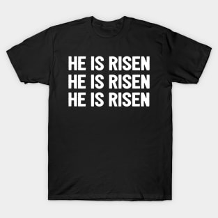 He Is Risen Cool Inspirational Easter Christian T-Shirt